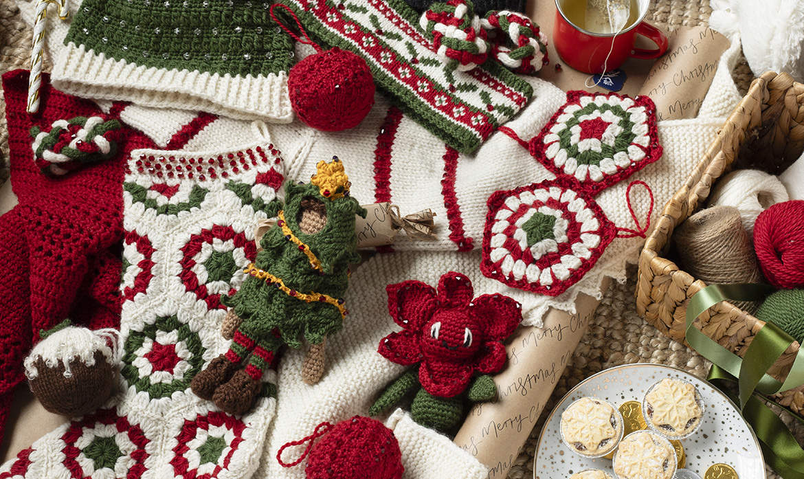 Winter 2024 collection knit crochet patterns toft